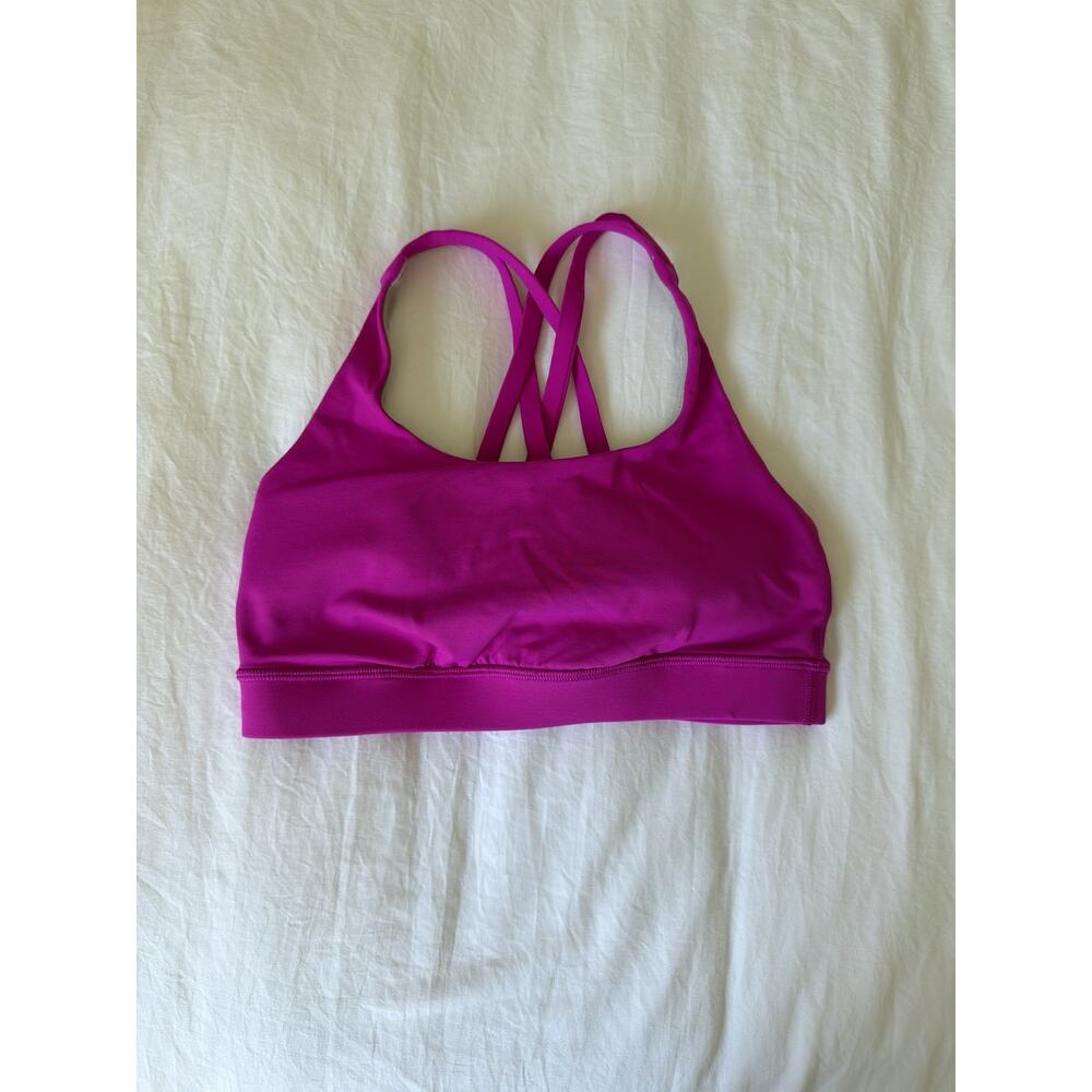Lululemon Women's Sports Bra Athletic Pink Gray Size 4